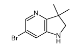 6-溴-3,3-二甲基-2,3-二氢-1H-吡咯并[3,2-b]吡啶结构式