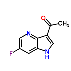 1-(6-Fluoro-1H-pyrrolo[3,2-b]pyridin-3-yl)ethanone结构式