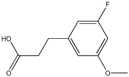 3-(3-Fluoro-5-methoxy-phenyl)-propionic acid Structure