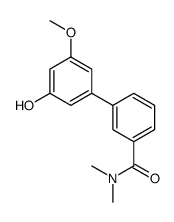 3-(3-hydroxy-5-methoxyphenyl)-N,N-dimethylbenzamide结构式