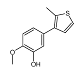 2-methoxy-5-(2-methylthiophen-3-yl)phenol Structure