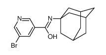N-(1-adamantyl)-5-bromopyridine-3-carboxamide结构式