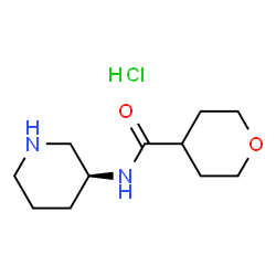 (S)-N-(Piperidin-3-yl)oxane-4-carboxamide hydrochloride结构式