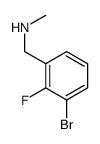 1-Bromo-2-fluoro-3-(Methylaminomethyl)benzene structure