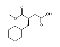 (R)-(+)-2-(环己烷基甲基)丁二酸 1-甲基酯结构式