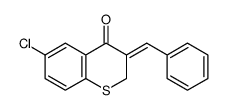 (3Z)-3-benzylidene-6-chlorothiochromen-4-one Structure