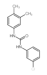 Urea,N-(3-chlorophenyl)-N'-(3,4-dimethylphenyl)-结构式