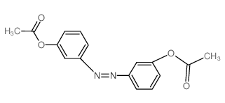 Phenol, 3,3'-azodi-, diacetate (en)结构式