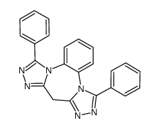 9H-Bis(1,2,4)triazolo(4,3-a:3',4'-d)(1,5)benzodiazepine,6,12-diphenyl结构式