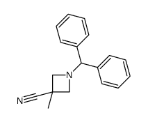 1-(DIPHENYLMETHYL)-3-METHYL-3-AZETIDINECARBONITRILE Structure