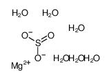 magnesium,sulfite,hexahydrate Structure