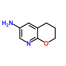 3,4-Dihydro-2H-pyrano[2,3-b]pyridin-6-amine结构式