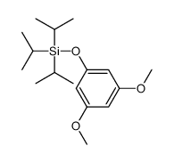(3,5-dimethoxyphenoxy)-tri(propan-2-yl)silane Structure