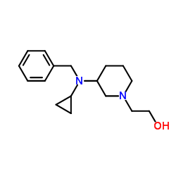 2-{3-[Benzyl(cyclopropyl)amino]-1-piperidinyl}ethanol结构式
