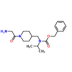 Benzyl [(1-glycyl-4-piperidinyl)methyl]isopropylcarbamate Structure