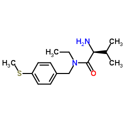 N-Ethyl-N-[4-(methylsulfanyl)benzyl]-L-valinamide结构式