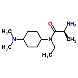 N-[4-(Dimethylamino)cyclohexyl]-N-ethyl-L-alaninamide结构式