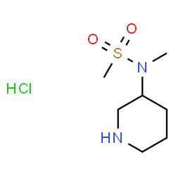 N-methyl-N-(piperidin-3-yl)methanesulfonamide hydrochloride structure