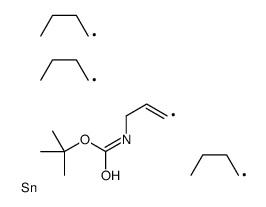 tert-Butyl N-[(E)-3-tributylstannylallyl]carbamate structure