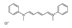 methyl-[5-(N-methylanilino)penta-2,4-dienylidene]-phenylazanium,chloride Structure