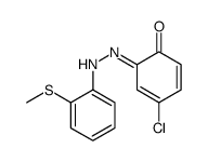 4-chloro-6-[(2-methylsulfanylphenyl)hydrazinylidene]cyclohexa-2,4-dien-1-one结构式
