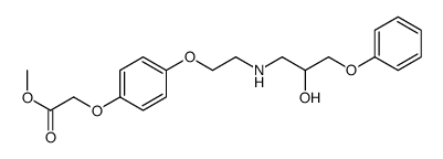methyl 2-[4-[2-[(2-hydroxy-3-phenoxypropyl)amino]ethoxy]phenoxy]acetate Structure
