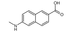 2-Naphthalenecarboxylicacid,6-(methylamino)-(9CI) structure
