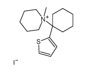 1-methyl-1-(1-thiophen-2-ylcyclohexyl)piperidin-1-ium,iodide结构式