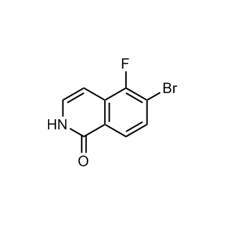 6-溴-5-氟异喹啉-1(2H)-酮结构式