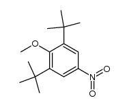 2-Methoxy-5-nitro-1,3-di-tert-butylbenzol Structure