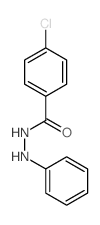 Benzoic acid,4-chloro-, 2-phenylhydrazide structure