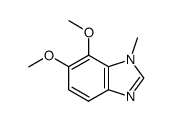1H-Benzimidazole,6,7-dimethoxy-1-methyl-(9CI)结构式
