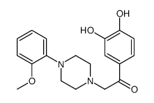 1-(3,4-dihydroxyphenyl)-2-[4-(2-methoxyphenyl)piperazin-1-yl]ethan-1-one结构式