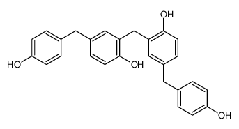 2-[[2-hydroxy-5-[(4-hydroxyphenyl)methyl]phenyl]methyl]-4-[(4-hydroxyphenyl)methyl]phenol结构式