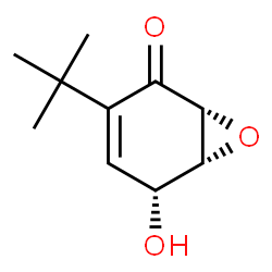 6-tert-butyl-2,3-epoxy-1,4-benzoquinone structure
