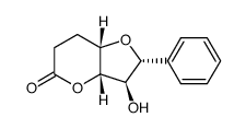 (2R,3R,3aS,7aS)-tetrahydro-3-hydroxy-2-phenyl-2H-furo[3,2-b]pyran-5(6H)-one Structure