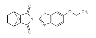 2-(6-ethoxy-1,3-benzothiazol-2-yl)-3a,4,5,6,7,7a-hexahydro-octahydro-1H-4,7-epoxyisoindole-1,3-dione Structure