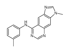 3-methyl-N-(3-methylphenyl)imidazo[4,5-g]quinazolin-8-amine结构式