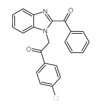 Ethanone,2-(2-benzoyl-1H-benzimidazol-1-yl)-1-(4-chlorophenyl)- structure