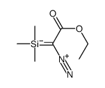 2-diazonio-1-ethoxy-2-trimethylsilylethenolate结构式