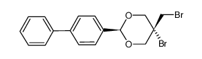 2-Biphenyl-4-yl-5-bromo-5-bromomethyl-[1,3]dioxane Structure