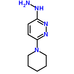 3-Hydrazino-6-(1-piperidinyl)pyridazine结构式