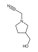 (3-hydroxymethyl-pyrrolidin-1-yl)-acetonitrile结构式
