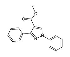 methyl 1,3-diphenylpyrazole-4-carboxylate结构式