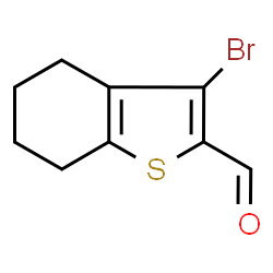 3-Bromo-4,5,6,7-tetrahydro-1-benzothiophene-2-carbaldehyde结构式