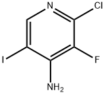 2-氯-3-氟-5-碘-4-吡啶胺结构式