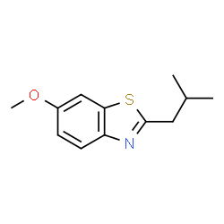 Benzothiazole, 6-methoxy-2-(2-methylpropyl)- (9CI) structure