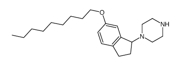 1-(6-nonoxy-2,3-dihydro-1H-inden-1-yl)piperazine结构式