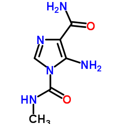 5-amino-1-(N-methylcarbamoyl)imidazole-4-carboxamide结构式