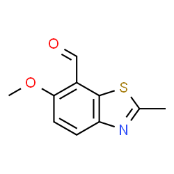 7-Benzothiazolecarboxaldehyde,6-methoxy-2-methyl-(9CI)结构式